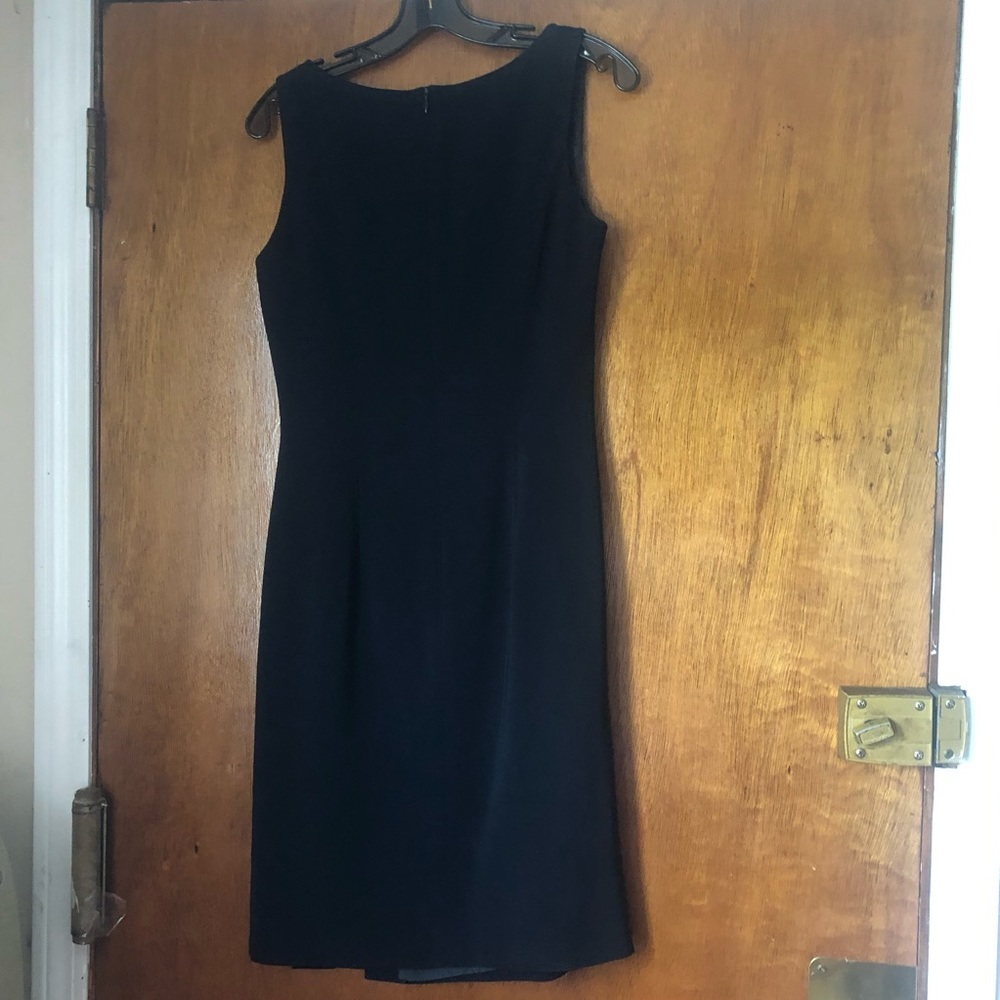 Vera Mont (France) Holiday Black Dress Cocktail, Business Formal Dress Vtg Sz 10 - Picture 2 of 8